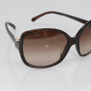 CHANEL Sunglasses Plastic Brown CC Auth bs28417-6