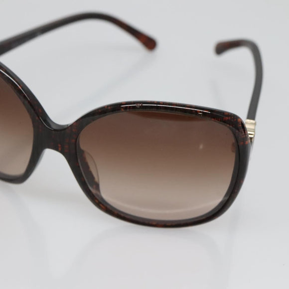 CHANEL Sunglasses Plastic Brown CC Auth bs28417