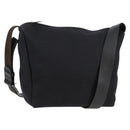 CHANEL Sports Shoulder Bag Canvas Black Silver Auth bs28419-1