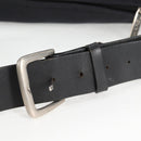 CHANEL Sports Shoulder Bag Canvas Black Silver Auth bs28419-10