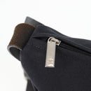 CHANEL Sports Shoulder Bag Canvas Black Silver Auth bs28419-19