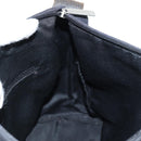 CHANEL Sports Shoulder Bag Canvas Black Silver Auth bs28419-22