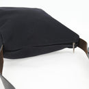 CHANEL Sports Shoulder Bag Canvas Black Silver Auth bs28419-7