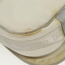 CHANEL Sports Shoulder Bag Nylon Beige Silver CC Auth bs28420-12