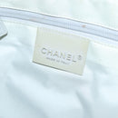 CHANEL Sports Shoulder Bag Nylon Beige Silver CC Auth bs28420-19