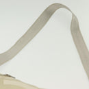 CHANEL Sports Shoulder Bag Nylon Beige Silver CC Auth bs28420-8