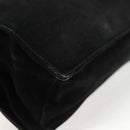 GUCCI Shoulder Bag Suede Black Silver 001 3258 Auth bs28426-17
