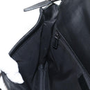 GUCCI Shoulder Bag Suede Black Silver 001 3258 Auth bs28426-23