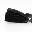 GUCCI Shoulder Bag Suede Black Silver 001 3258 Auth bs28426-5