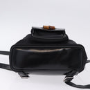 GUCCI Bamboo Backpack Nylon Black Silver 03 2265 0030 Auth bs28427-15