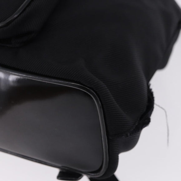 GUCCI Bamboo Backpack Nylon Black Silver 03 2265 0030 Auth bs28427