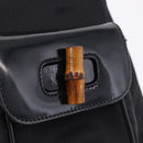 GUCCI Bamboo Backpack Nylon Black Silver 03 2265 0030 Auth bs28427-10