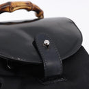 GUCCI Bamboo Backpack Nylon Black Silver 03 2265 0030 Auth bs28427-20