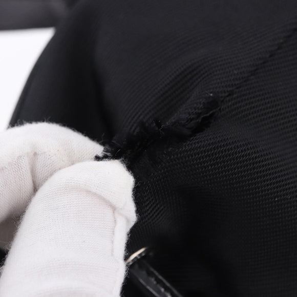 GUCCI Bamboo Backpack Nylon Black Silver 03 2265 0030 Auth bs28427