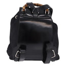 GUCCI Bamboo Backpack Nylon Black Silver 03 2265 0030 Auth bs28427-2