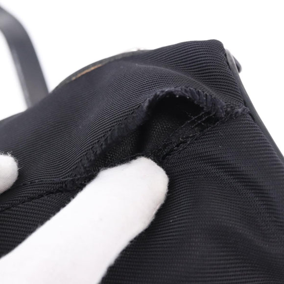 GUCCI Bamboo Backpack Nylon Black Silver 03 2265 0030 Auth bs28427