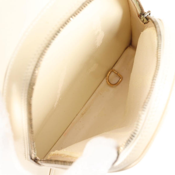 GUCCI Body Bag Enamel White Gold 003 2113 0027 Auth bs28429