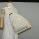 GUCCI Body Bag Enamel White Gold 003 2113 0027 Auth bs28429-29