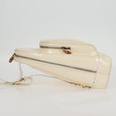 GUCCI Body Bag Enamel White Gold 003 2113 0027 Auth bs28429-7