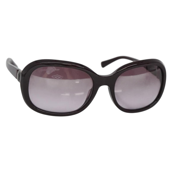 CHANEL Sunglasses Plastic Purple CC Auth bs28437