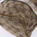 GUCCI GG Crystal Hand Bag Beige Gold 193604 Auth bs28442-16