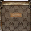 GUCCI GG Crystal Hand Bag Beige Gold 193604 Auth bs28442-17
