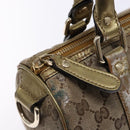 GUCCI GG Crystal Hand Bag Beige Gold 193604 Auth bs28442-18