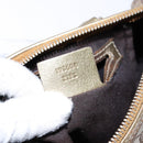 GUCCI GG Crystal Hand Bag Beige Gold 193604 Auth bs28442-12