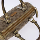 GUCCI GG Crystal Hand Bag Beige Gold 193604 Auth bs28442-6