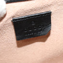 GUCCI GG Supreme Ojiride Bag Leather PVC Leather Beige Black 500781 Auth bs28443-19