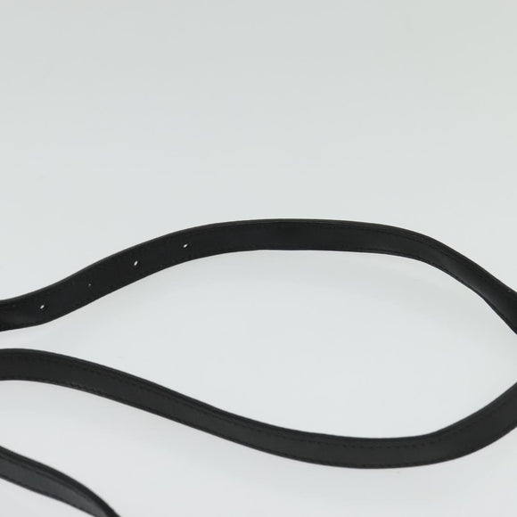 GUCCI GG Supreme Ojiride Bag Leather PVC Leather Beige Black 500781 Auth bs28443