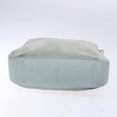 GUCCI Bamboo Hand Bag Suede 2way Outlet Light Blue Gold 001 1638 Auth bs28445-5