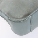 GUCCI Bamboo Hand Bag Suede 2way Outlet Light Blue Gold 001 1638 Auth bs28445-9