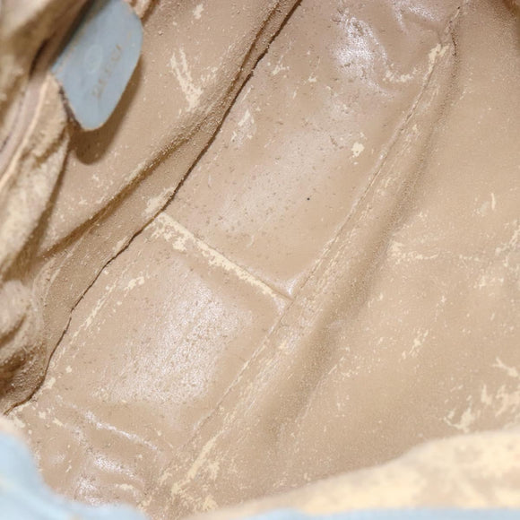 GUCCI Bamboo Hand Bag Suede 2way Outlet Light Blue Gold 001 1638 Auth bs28445