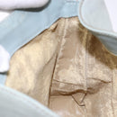 GUCCI Bamboo Hand Bag Suede 2way Outlet Light Blue Gold 001 1638 Auth bs28445-21