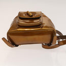 GUCCI Bamboo Backpack Enamel Outlet Brown Gold 003 8030 Auth bs28446-12