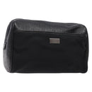 GUCCI GG Canvas Guccissima Clutch Bag Leather Black Silver 162792 Auth bs28448-1
