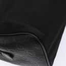 GUCCI GG Canvas Guccissima Clutch Bag Leather Black Silver 162792 Auth bs28448-16