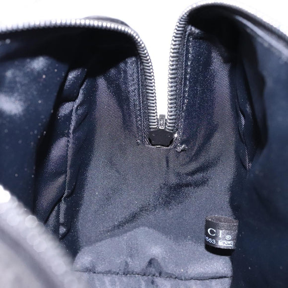 GUCCI GG Canvas Guccissima Clutch Bag Leather Black Silver 162792 Auth bs28448