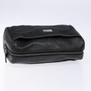 GUCCI GG Canvas Guccissima Clutch Bag Leather Black Silver 162792 Auth bs28448-5