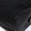 GUCCI GG Canvas Guccissima Clutch Bag Leather Black Silver 162792 Auth bs28448-7