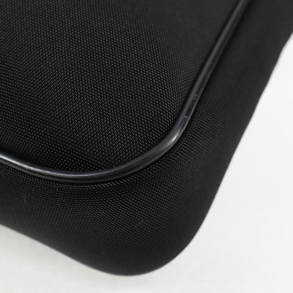 GUCCI Shoulder Bag Nylon Black Silver 73955 Auth bs28449