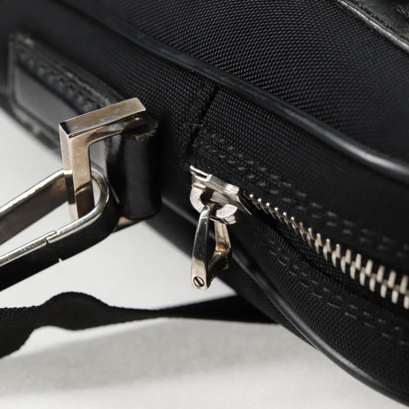 GUCCI Shoulder Bag Nylon Black Silver 73955 Auth bs28449