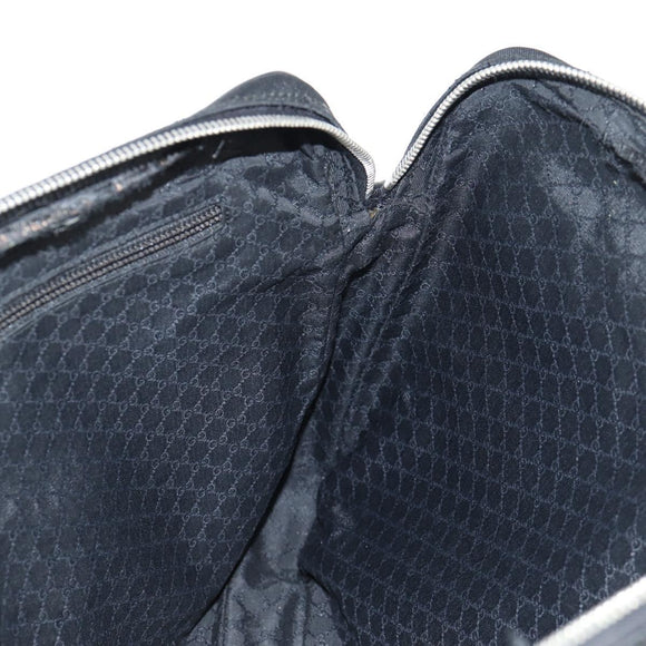 GUCCI Shoulder Bag Nylon Black Silver 73955 Auth bs28449