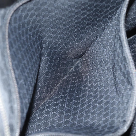 GUCCI Shoulder Bag Nylon Black Silver 73955 Auth bs28449