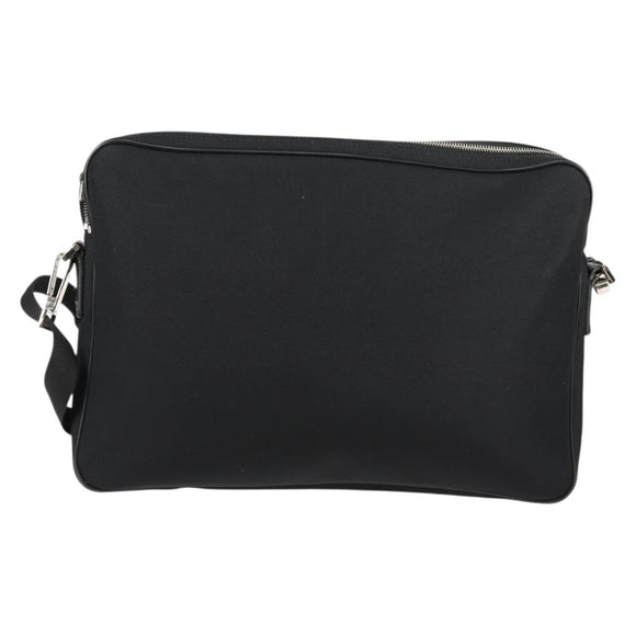 GUCCI Shoulder Bag Nylon Black Silver 73955 Auth bs28449