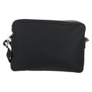 GUCCI Schoudertas Nylon Zwart Zilver 73955 Auth bs28449-2