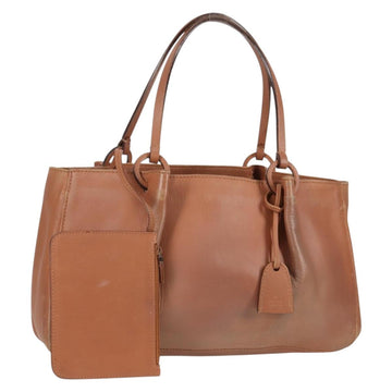 GUCCI Tote Bag Leather Beige 94898 Auth bs28450