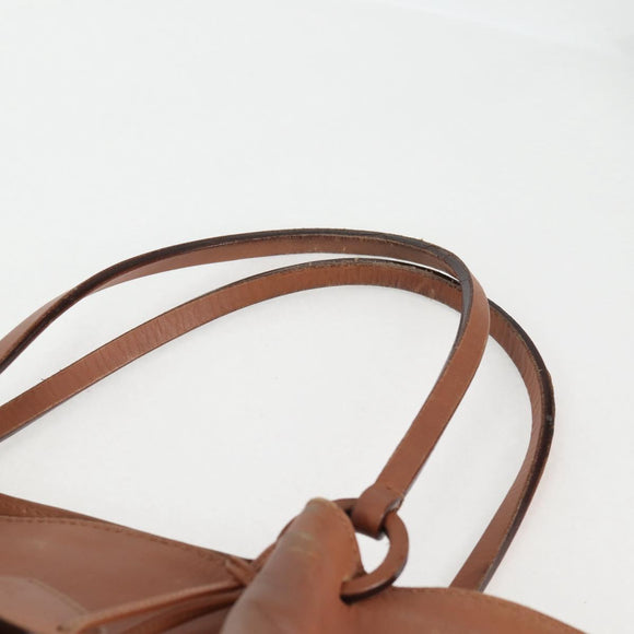 GUCCI Tote Bag Leather Beige 94898 Auth bs28450