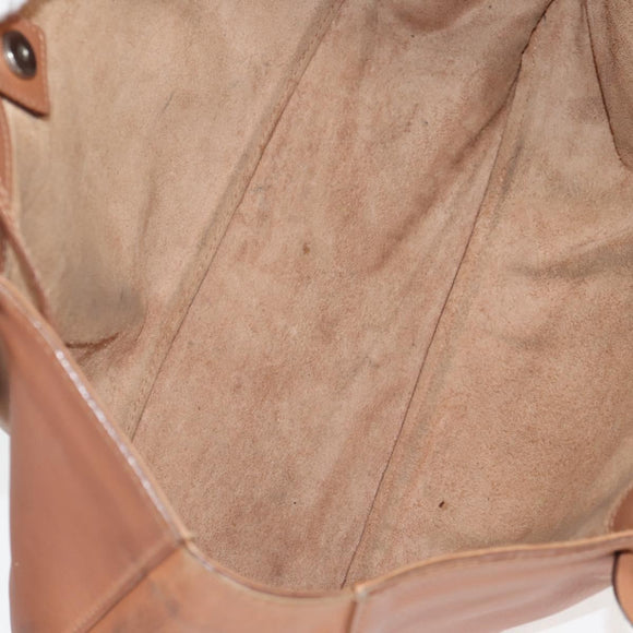 GUCCI Tote Bag Leather Beige 94898 Auth bs28450